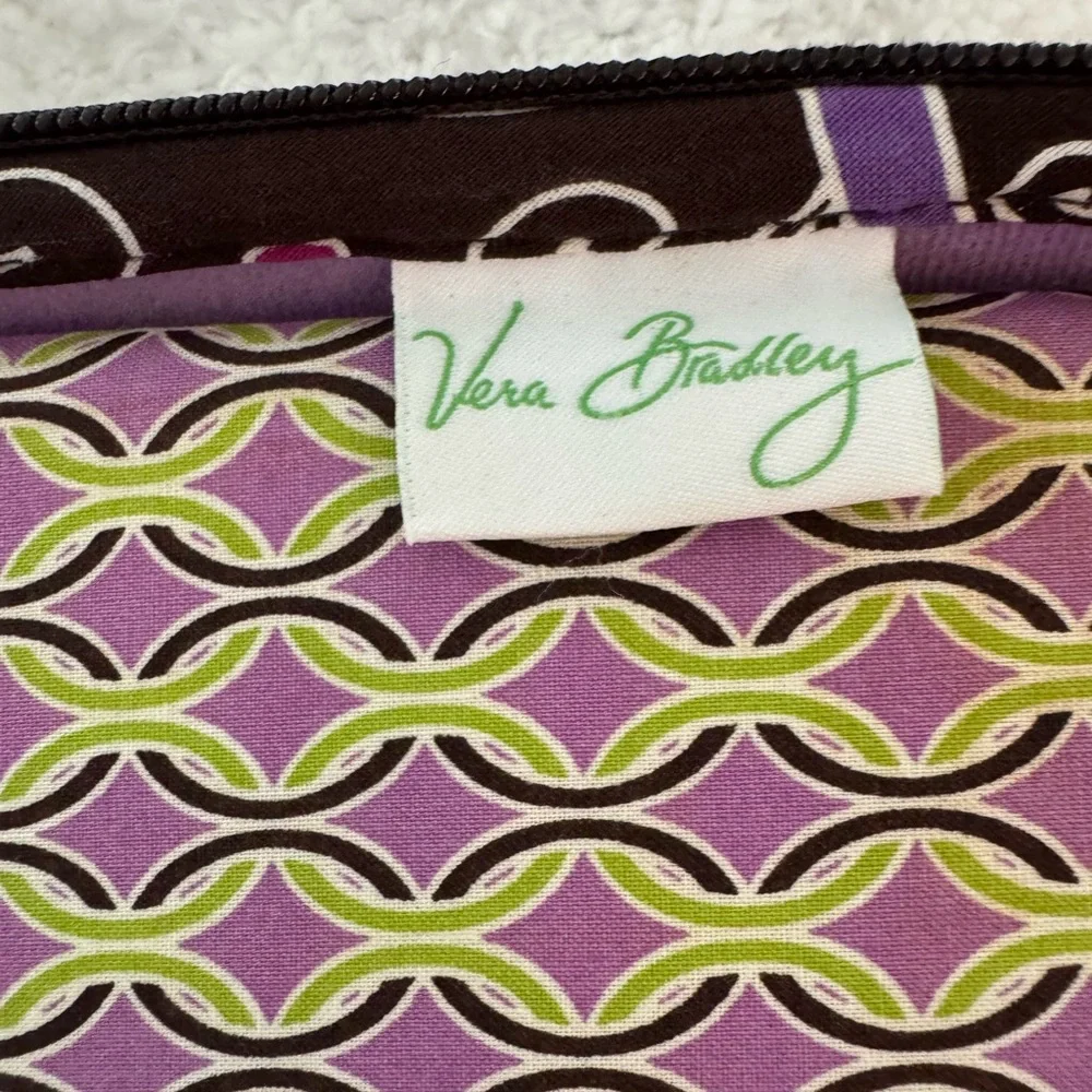 Vera Bradley Brown Plum Crazy Floral Hardshell Tablet Carrying Case Adj Strap